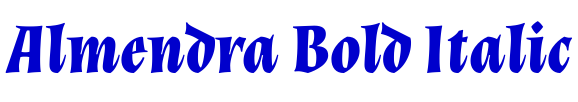 Almendra Bold Italic フォント